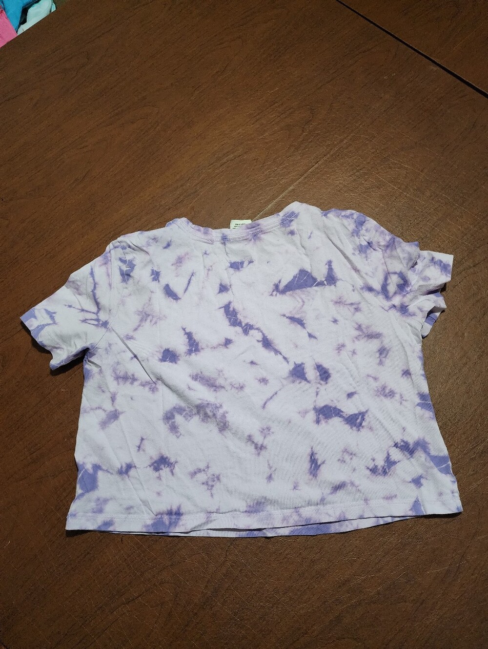 PINK Victoria's Secret Lavender Tie-Dye Short Sleeve Tee